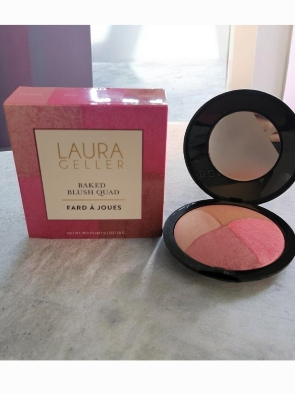 Laura Geller Multi-Tone Baked Blush Quad Huge Compact NEW